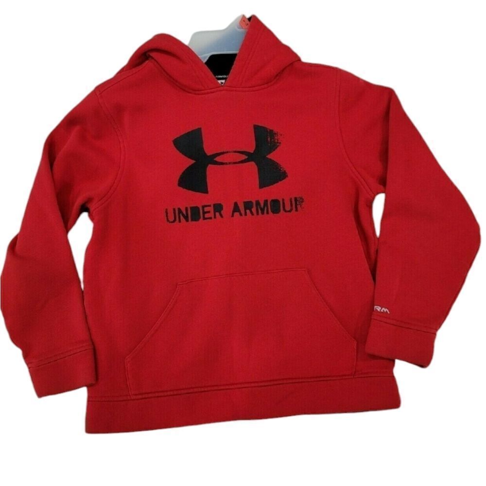 Under Armour red hoodie with logo